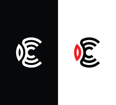 Modern monogram letter CCC logo design vector
