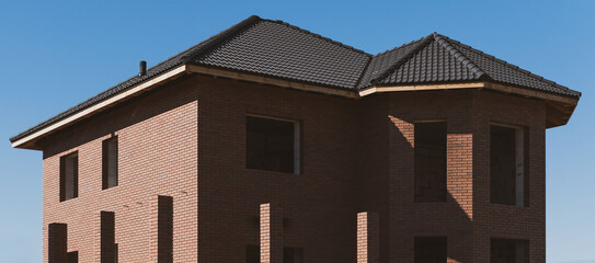 Fragment of a private new house