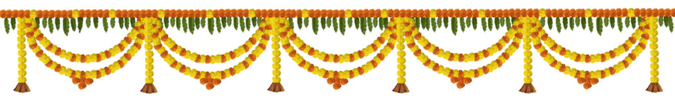 Marigold Flower rangoli Design for Diwali Festival , Indian Festival flower decoration