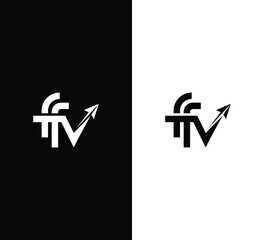 Modern  Vector Letter FFV Logo Design