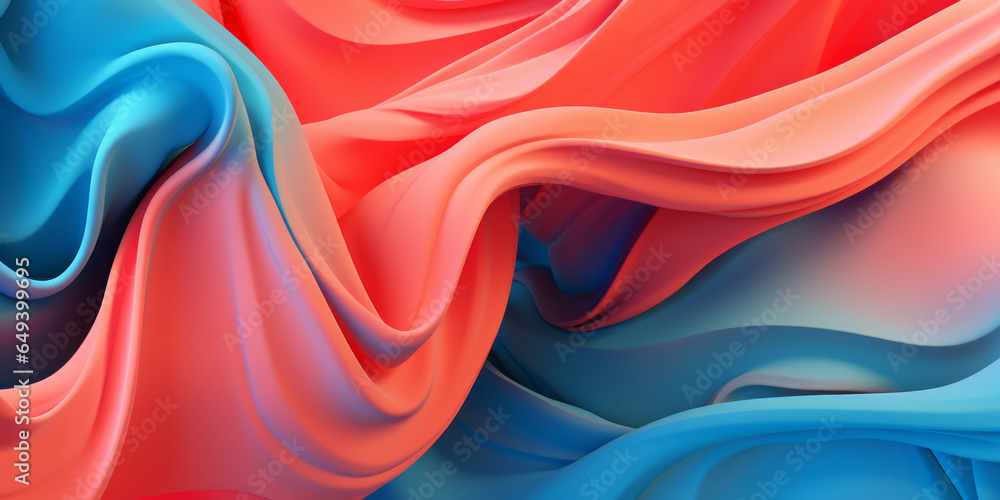 Aufkleber color ribbon pattern background. texture waves presentation backdrop. ai generative