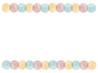 pastel tone candy color frame / border