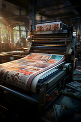 printing press in a factory