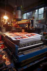 printing press in a factory