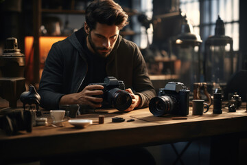 A person receiving personalized product recommendations based on their online behavior. Generative Ai.