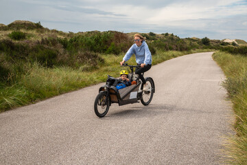 Familien Radtour bei Skagen, Dänemark