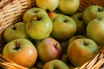 apples in basket