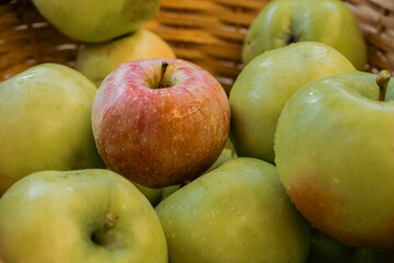 apples in basket
