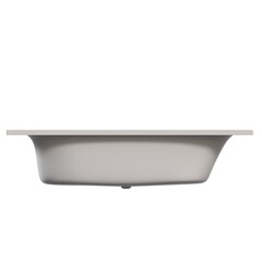 bathtub isolated on a white background, 3D illustration, and a CG render