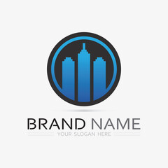 Building logo vector illustration design,Real Estate logo template, Logo symbol icon