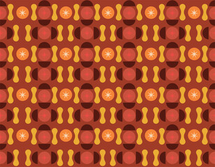 70's classic retro background seamless illustration Shape