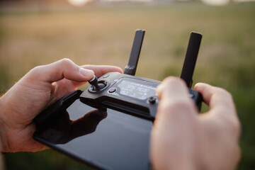 hand holding a camera