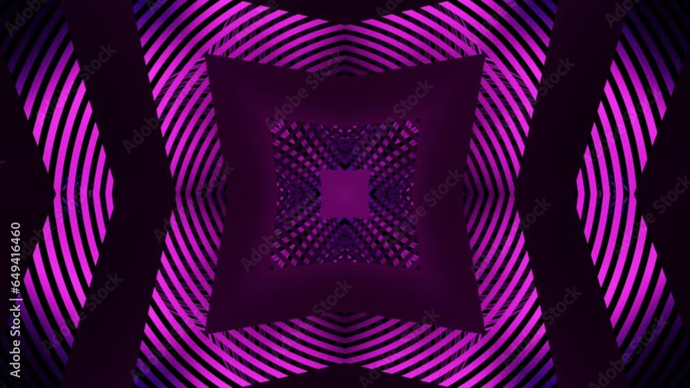Poster square pattern with pulsating waves of lines. design. pulsating hypnotic pattern with moving square 