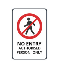 Authorised Person Only Symbol
