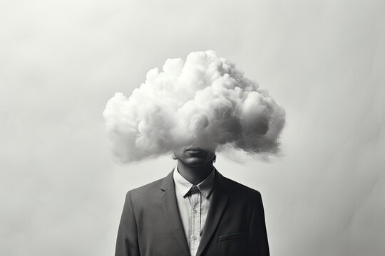 conceptual shot of businessman