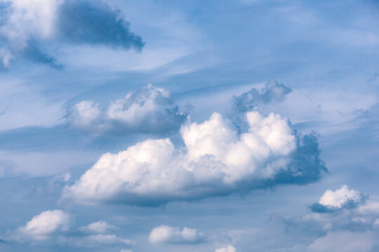 Beautiful cloud in blue sky. blue sky and White cloud nature background. 