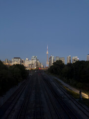 Fototapeta na wymiar Night view of Toronto Canada