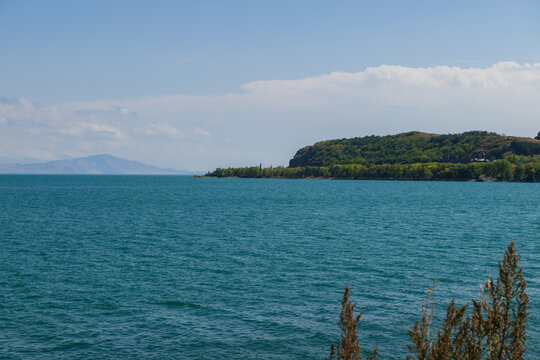 Beautiful view of Lake Sevan, Armenia