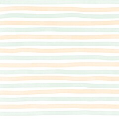 Orange Green Stripe Hand Drawn Background