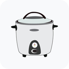 Electric Rice Cooker, Line art vector