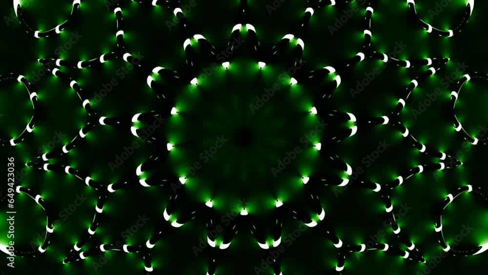 Poster black lines with pulses move in hypnotic pattern. design. glowing lines move in flow of circular pat