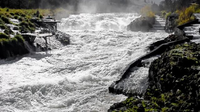 Sherars Falls on Oregon's Deschutes River
