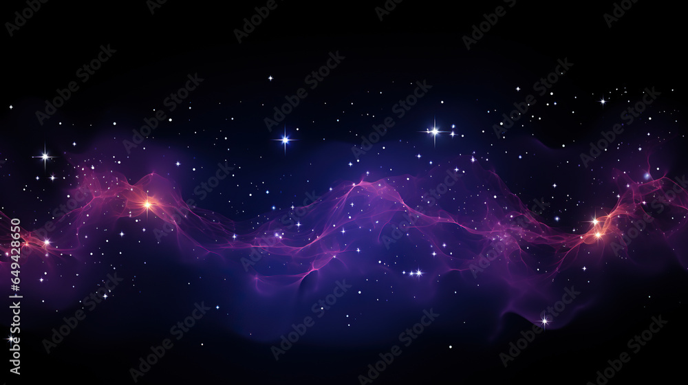 Canvas Prints abstract background with purple moving flying stripes, lines, waves of digital hi-tech smoke particl
