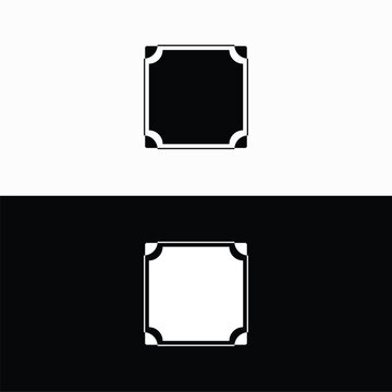 Round circular banner frames, borders . Circle vector logo