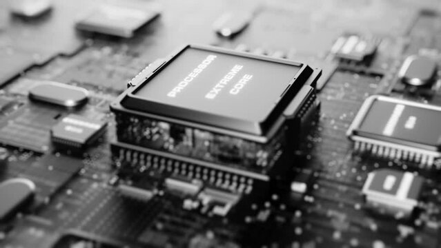 Highly detailed technology texture, AI supercomputer Chrome, insane level of detail throughout circuitry, cinematic depth of field, high contrast lighting, CPU and GPU , circuits interconnection .Comp