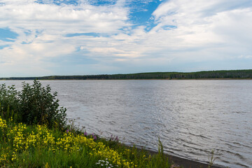 Mackenzie River Near Fort Simpson, Northwest Territories, Canada