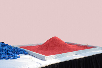 Amphetamine or yaba drug in Bangladesh and south asia isolated in white background.