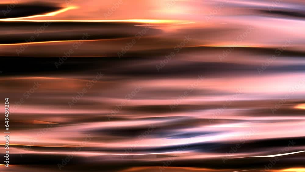 Poster animation of abstract light background with glowing wavy and curvy horizontal lines in 3d rendering.