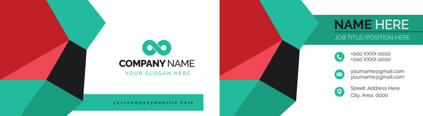 Modern Minimalist Business Card Vector Template