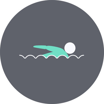 recommend clip art: Swimming competition icon. Sport sign.