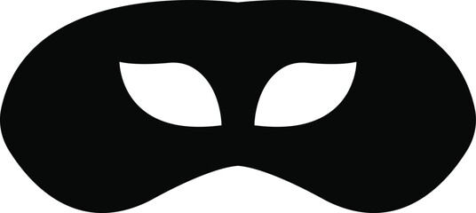 Masquerade vector icon on white background. Comic and tragic mask icon