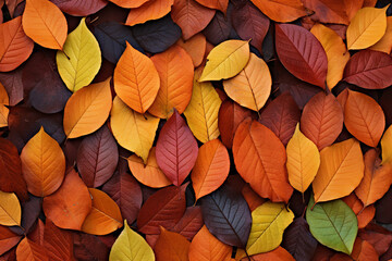 color photo of an autumn pattern