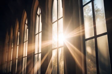 Foto op Canvas light going through a church window © id512