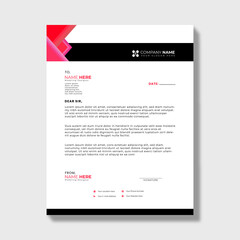 Contemporary Corporate Letterhead Design Template