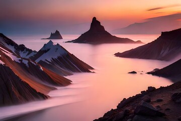 sunrise over the mountains