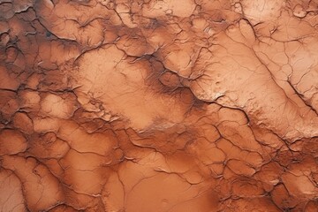 Close-up of Mars surface, textured background. Generative AI