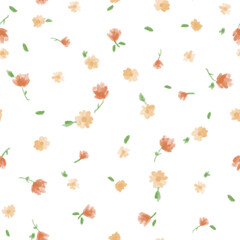 spring flowers seamless pattern