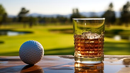 After golf comes relaxation...