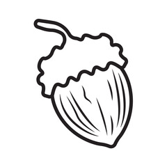 walnut icon design vector template