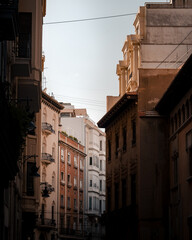 Fototapeta na wymiar Old City Street Valencia Spain