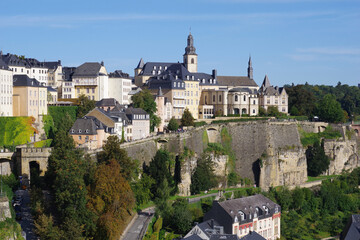 Vue sur Luxembourg - obrazy, fototapety, plakaty