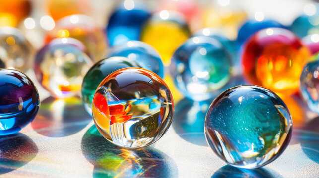 Marbles, colorful, scattered, glass, round, play, toy, collection, shine, transparent, sphere.