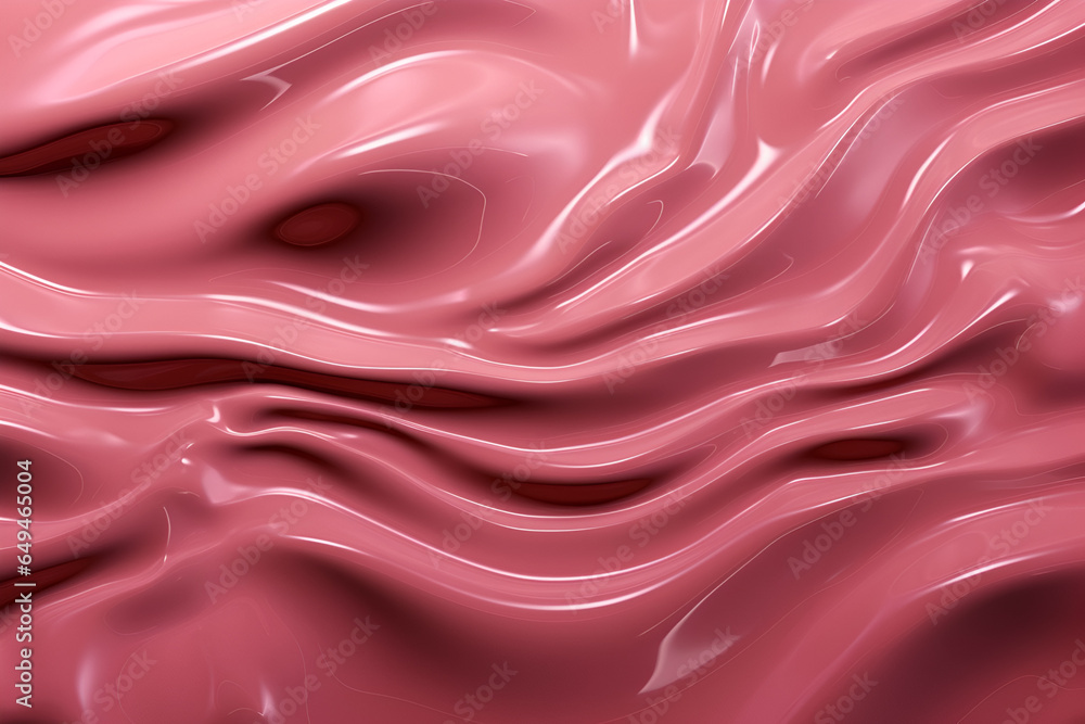 Fototapete 3d rendering curve dynamic pink fluid liquid wallpaper. light metal color colorful swirl gradient me