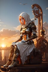 Sorrowful Ghost at Sunrise - Generative AI




