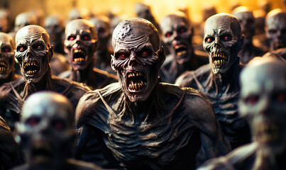 Dead Rise: A Halloween Tale of a World Plunged into Zombie Apocalypse - Generative AI