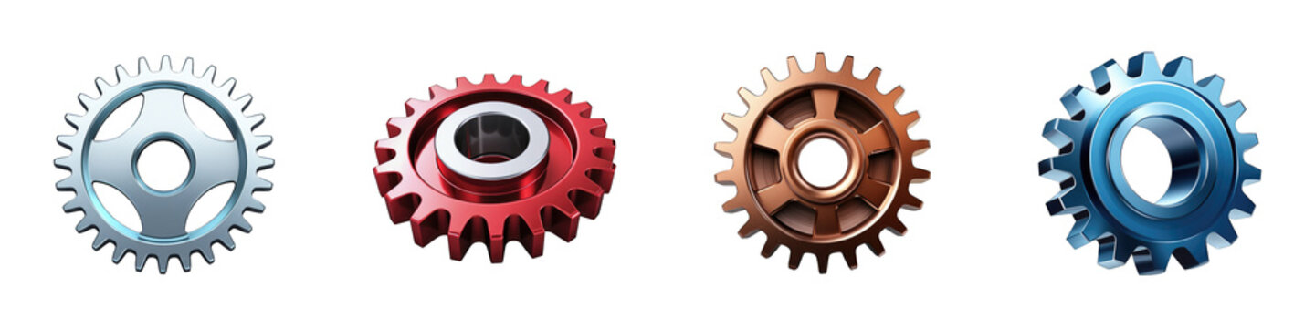 Cogwheel clipart collection, vector, icons isolated on transparent background